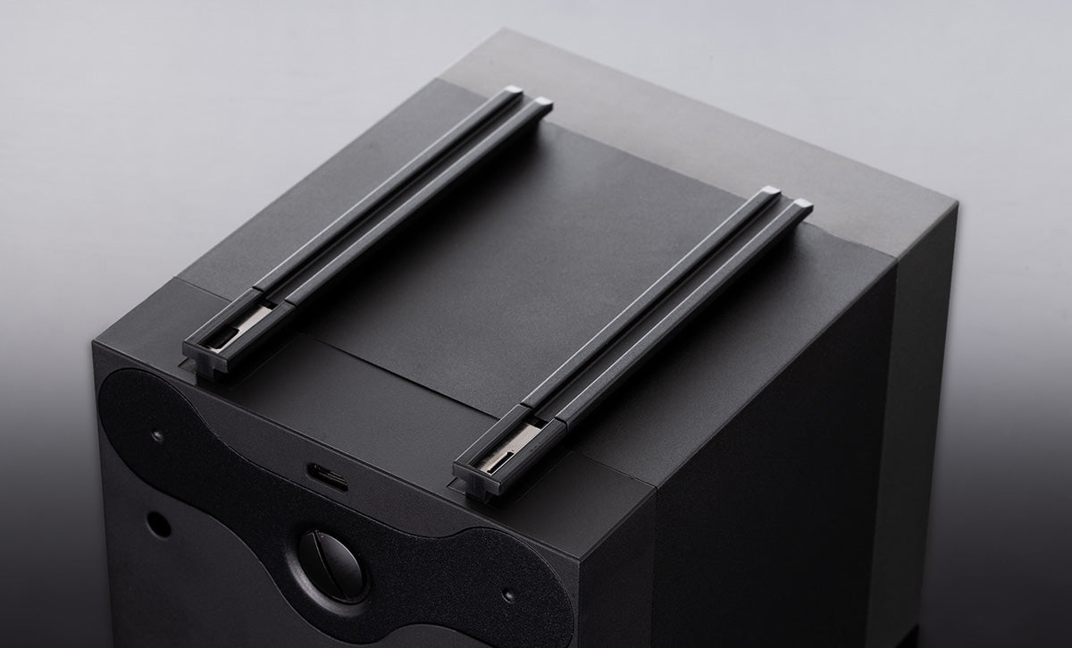 Unterseite des BOTTA Cube mit modularer Verbindungstechnik