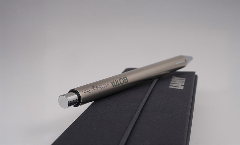 Titanium-colored ballpoint pen