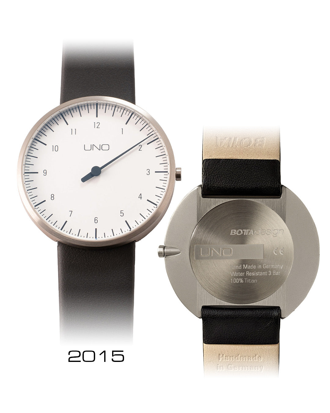 The UNO one-hand watch with an ergonomically and aesthetically perfected case design